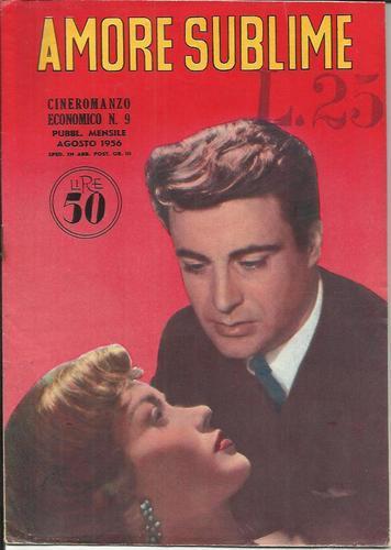 CINEROMANZO ECONOMICO magazine side cover Issue 9 August 1956