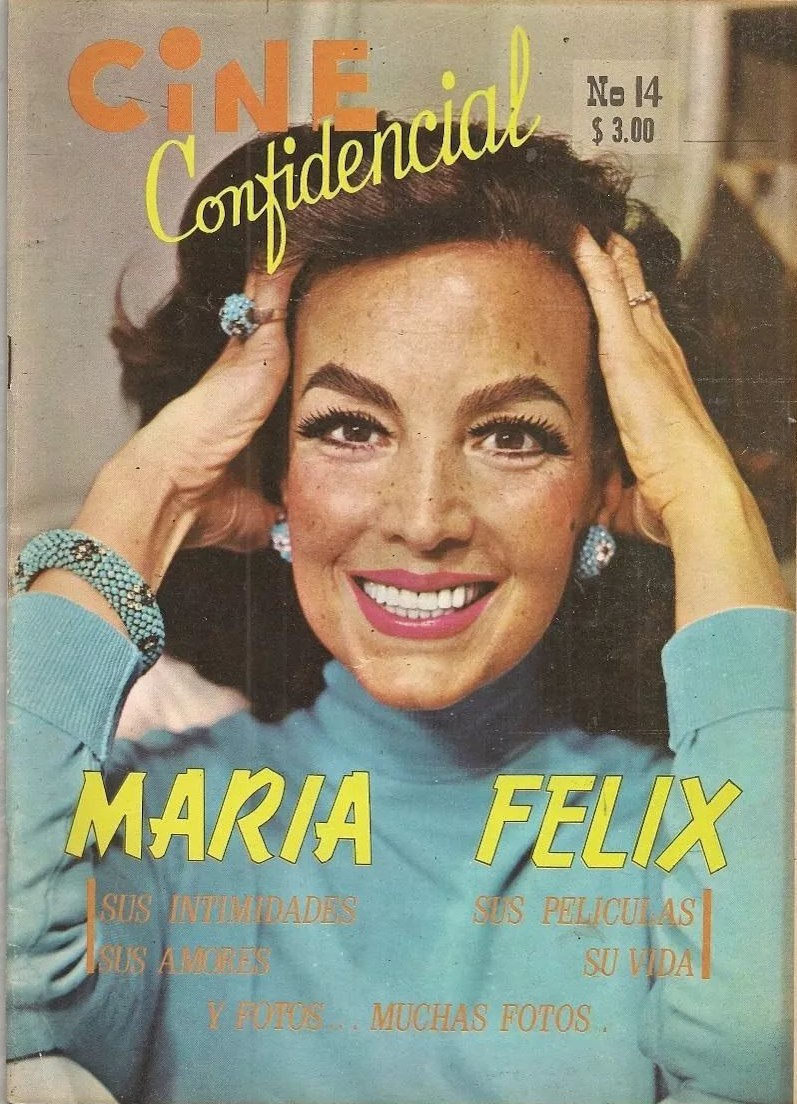 CINE CONFIDENCIAL (1969) magazine side cover Issue 14   1971