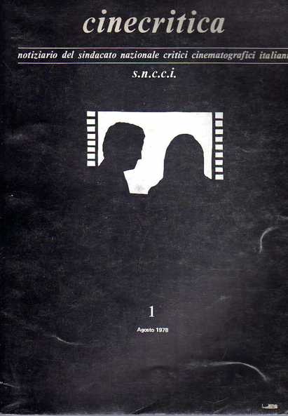 CINECRITICA magazine side cover Issue 1 August 1978