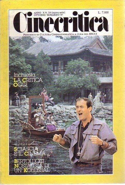 CINECRITICA magazine side cover Issue 3/4 October 1986