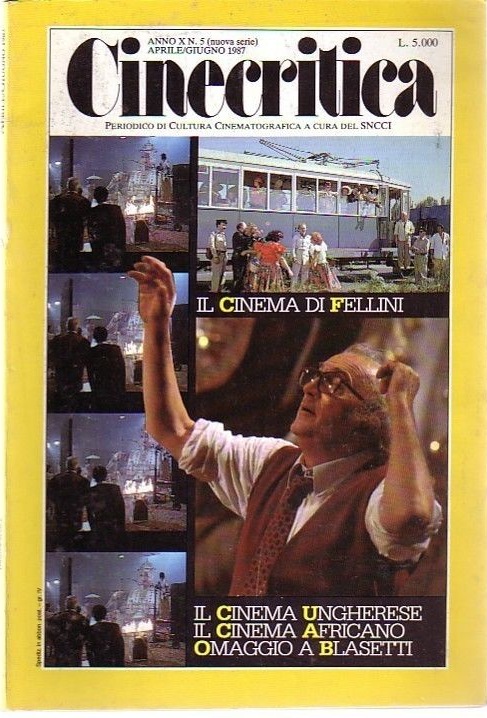CINECRITICA magazine side cover Issue 5 April 1987