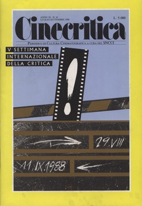 CINECRITICA magazine side cover Issue 10 July 1988