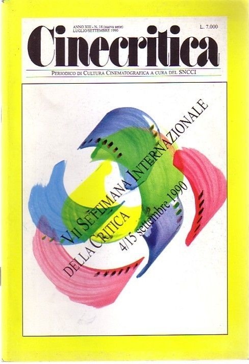 CINECRITICA magazine side cover Issue 18 July 1990