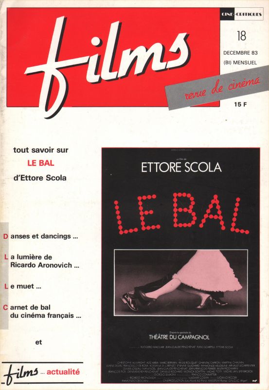 CINE-CRITIQUES magazine side cover Issue 18 December 1983