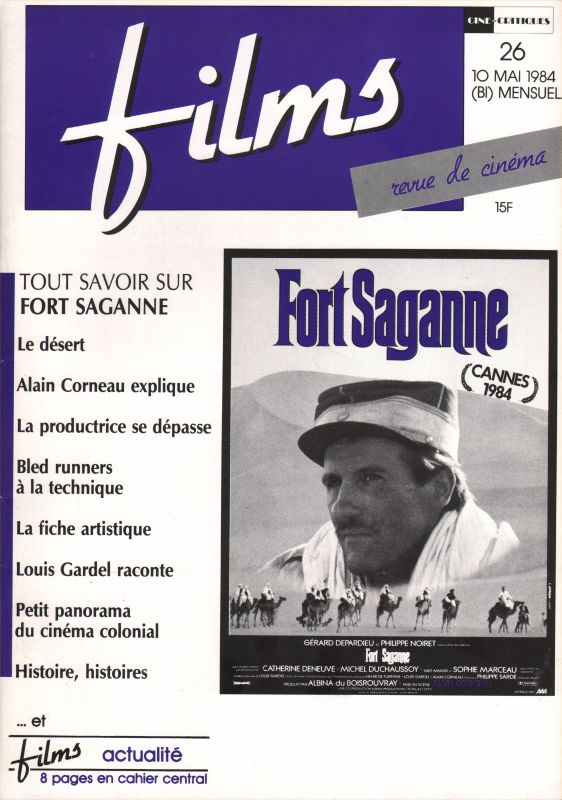 CINE-CRITIQUES magazine side cover Issue 26 May 1984