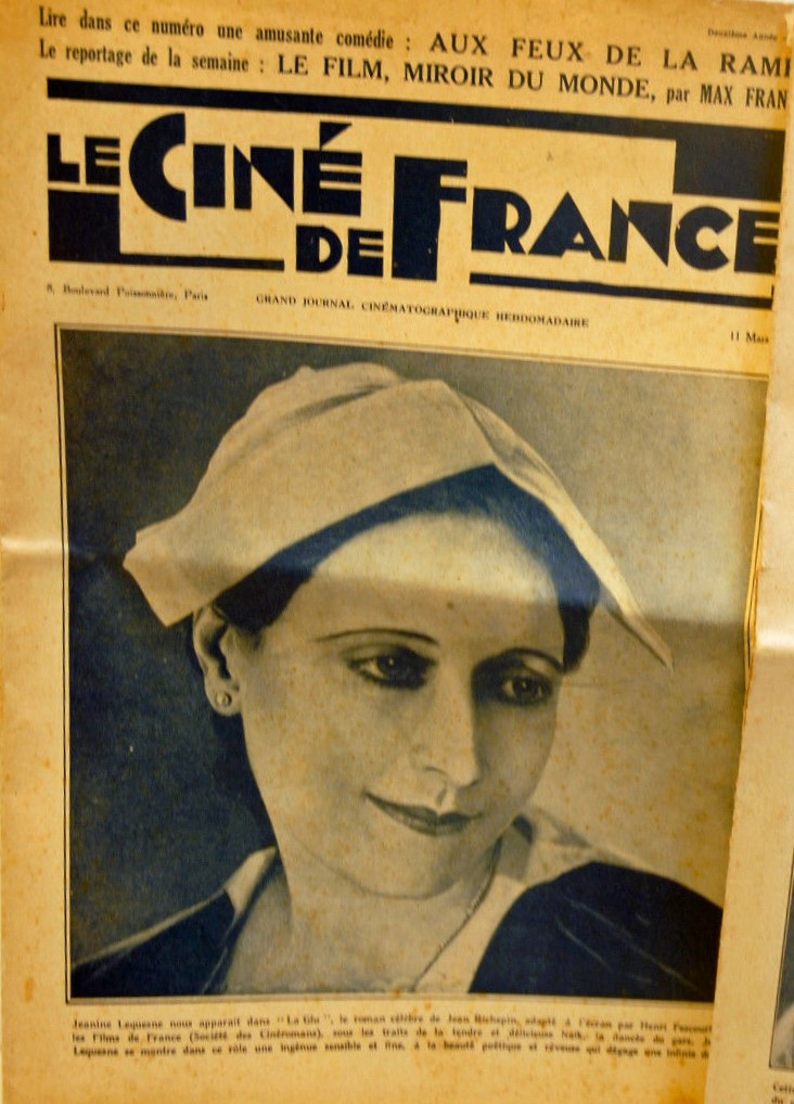CINE DE FRANCE | LE magazine side cover Issue 21 11 March 1927