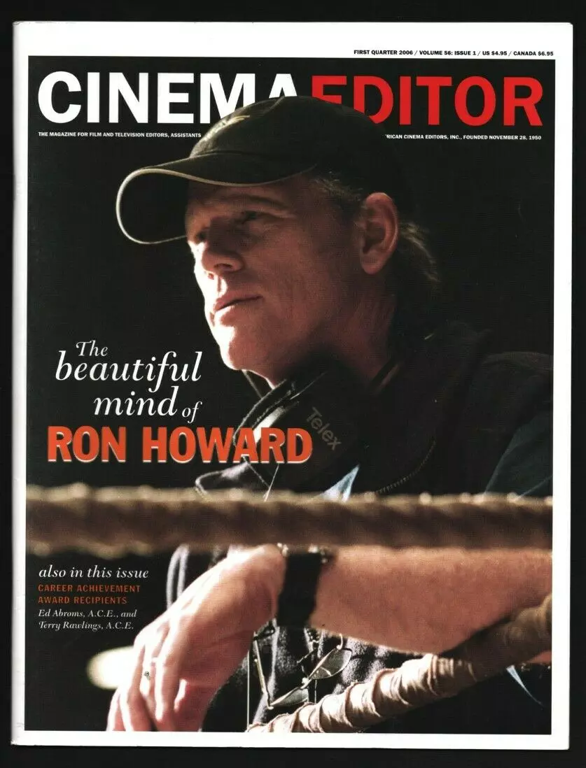 CINEMA EDITOR magazine side cover Issue 220  Vol 56 No  1   2006