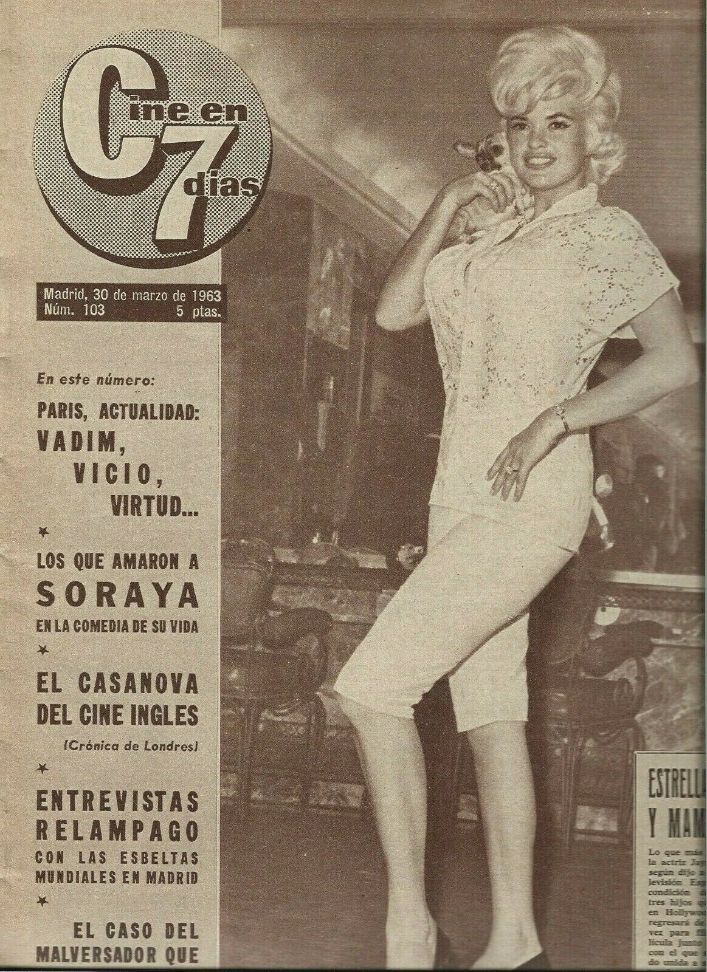 CINE EN 7 DIAS magazine side cover Issue 103 30 March 1963