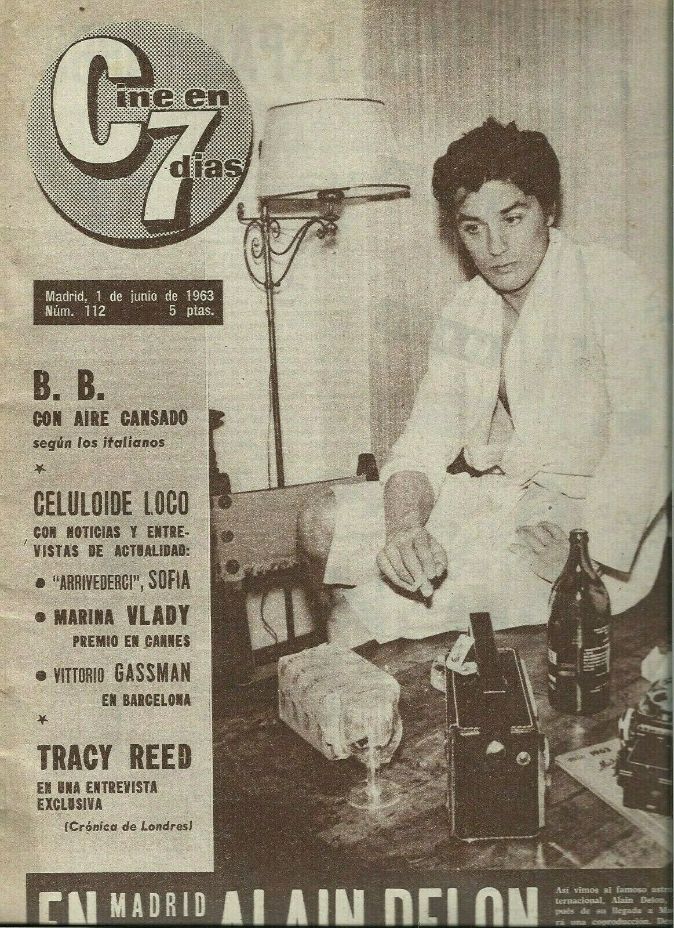 CINE EN 7 DIAS magazine side cover Issue 112 1 June 1963