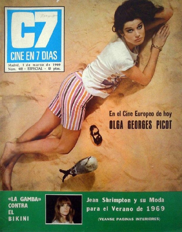 CINE EN 7 DIAS magazine side cover Issue 412 1 March 1969