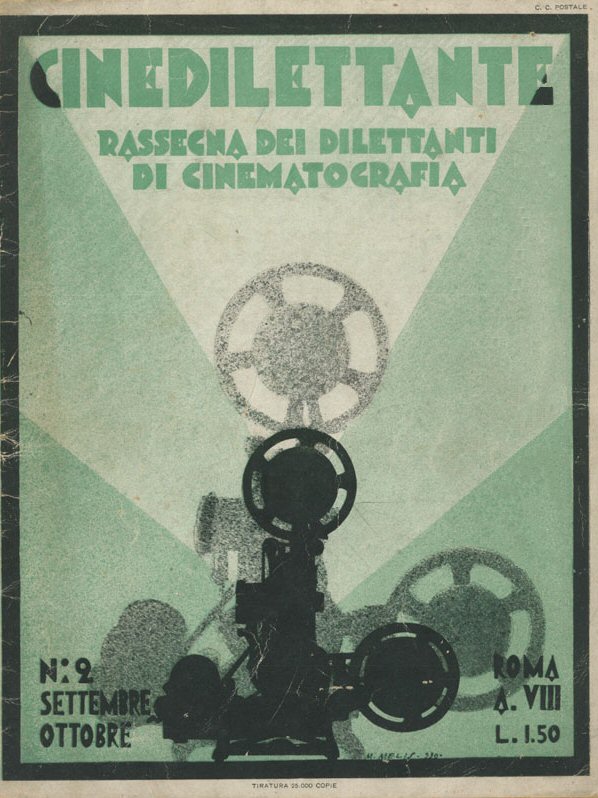 CINEDILETTANTE magazine side cover Issue 2  September/October 1930