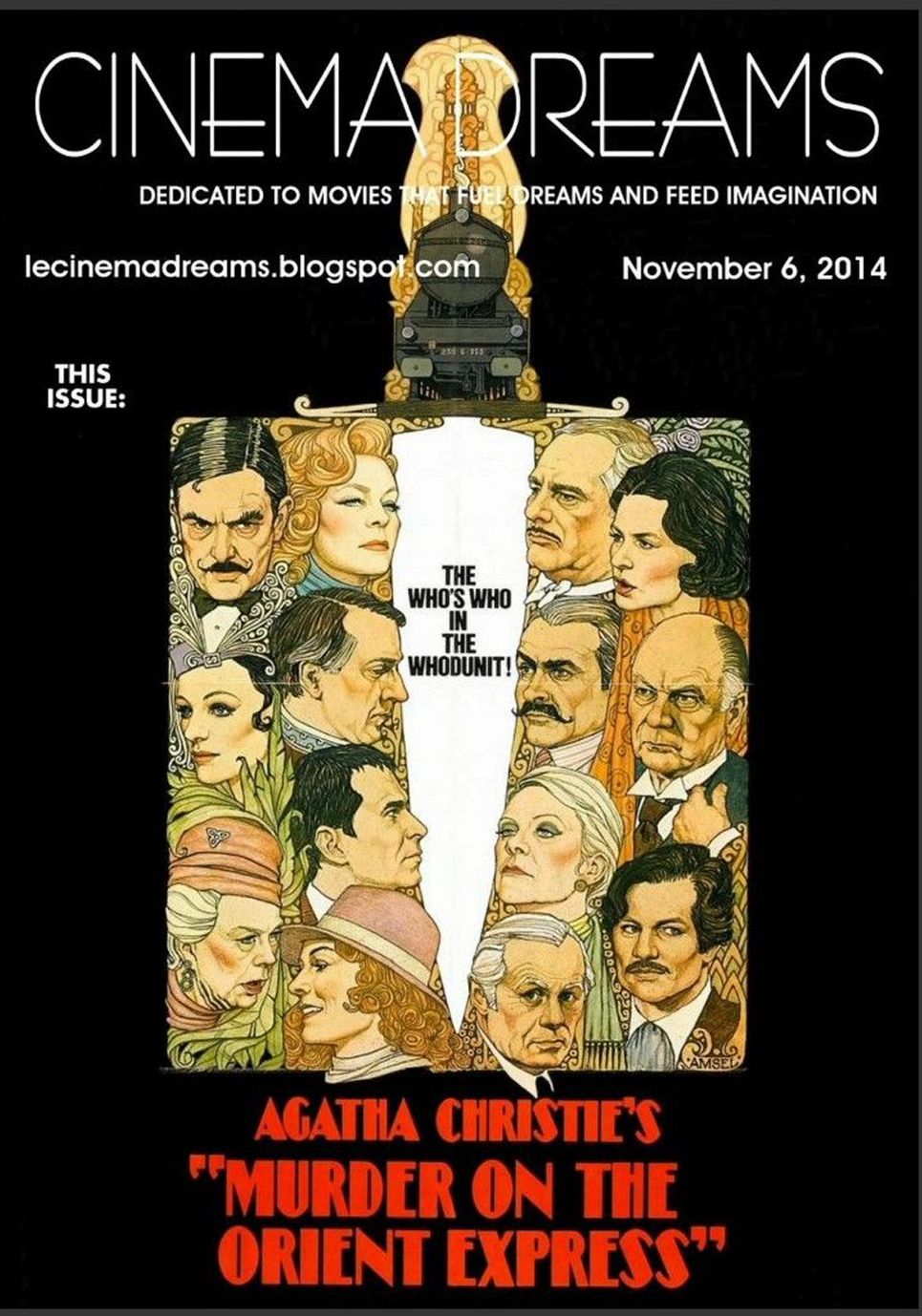CINEMA DREAMS magazine side cover 6 November 2014