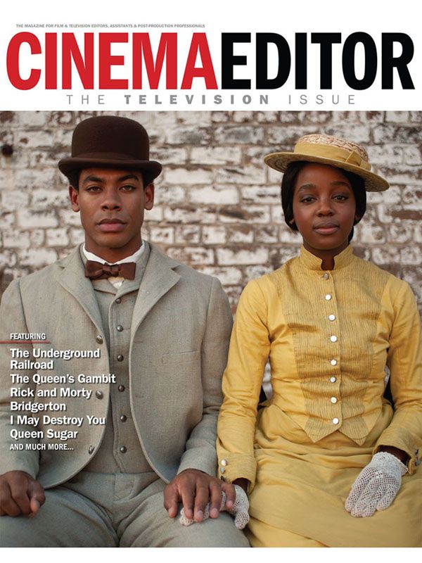 CINEMA EDITOR magazine side cover  July/September 2021