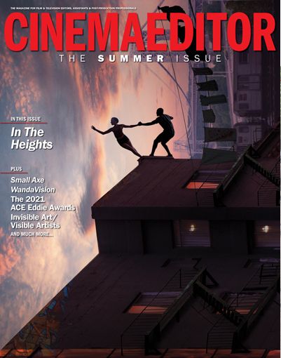 CINEMA EDITOR magazine side cover Issue 3  April/June 2022