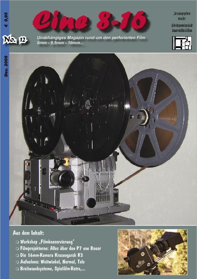 CINE 8-16 magazine side cover Issue 12 December 2009