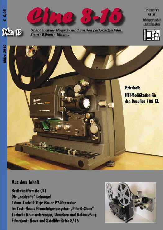 CINE 8-16 magazine side cover Issue 13 March 2010