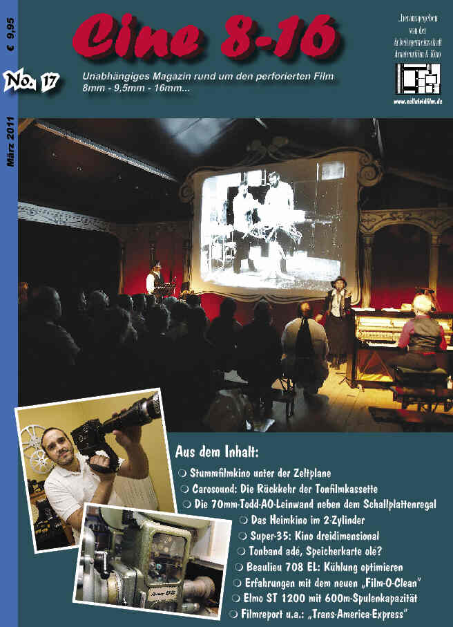 CINE 8-16 magazine side cover Issue 17 March 2011