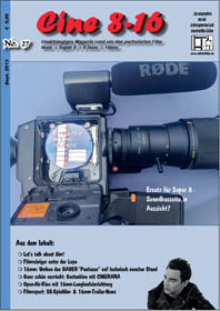 CINE 8-16 magazine side cover Issue 27 September 2013
