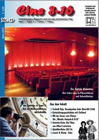 CINE 8-16 magazine side cover Issue 29 March 2014