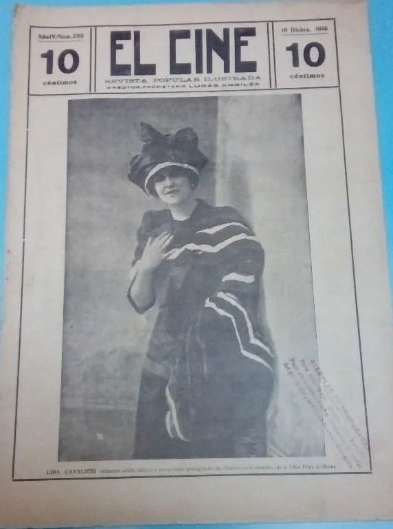 CINE | EL magazine side cover Issue 205 18 December 1915