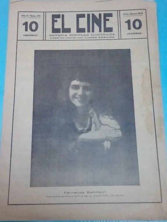 CINE | EL magazine side cover Issue 218 18 March 1916