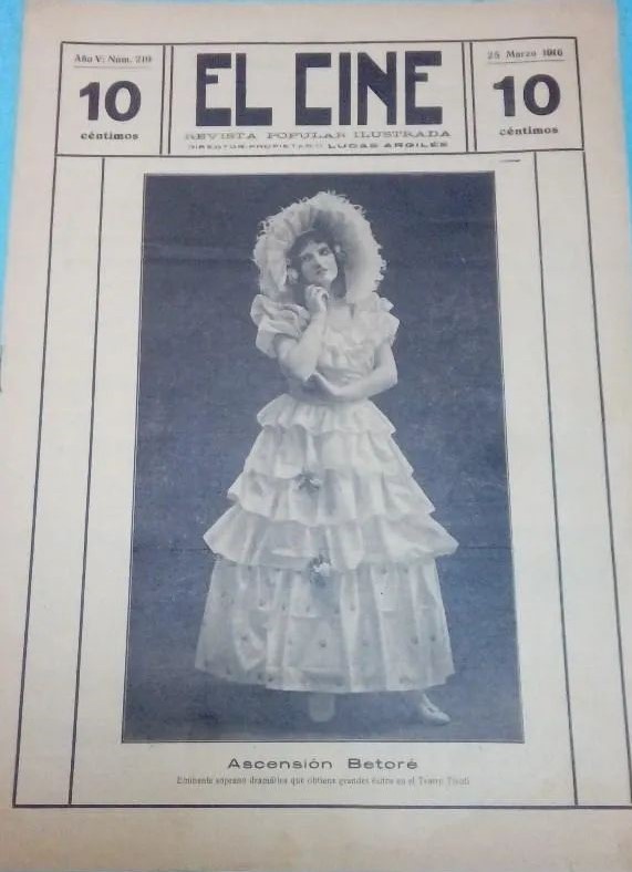 CINE | EL magazine side cover Issue 219 25 March 1916