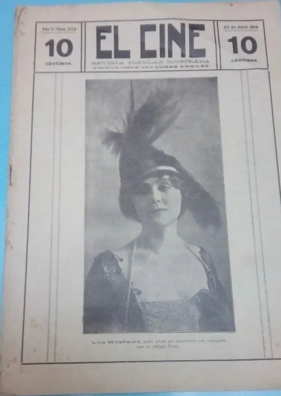 CINE | EL magazine side cover Issue 223 22 April 1916