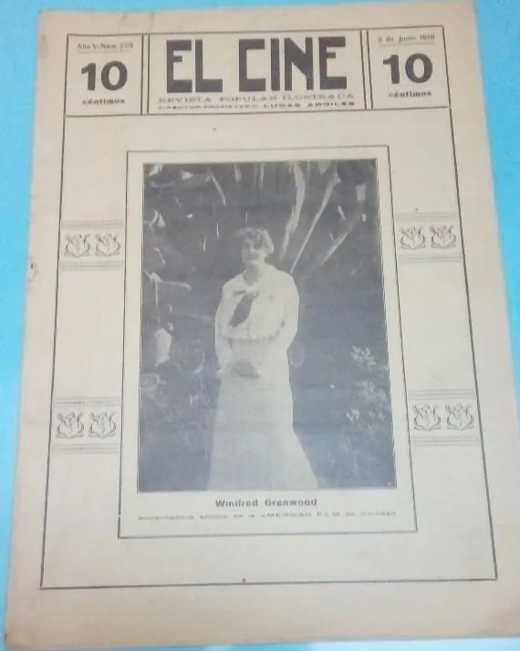 CINE | EL magazine side cover Issue 229 3 June 1916