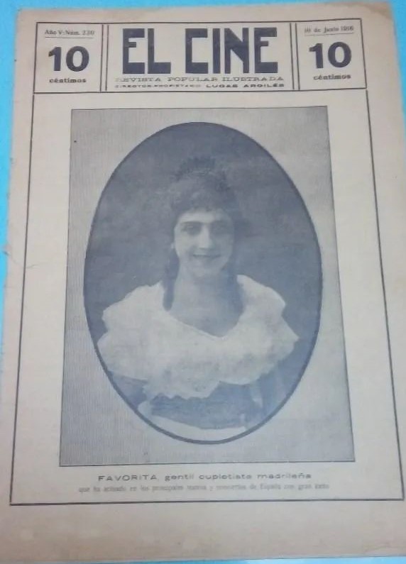 CINE | EL magazine side cover Issue 230 10 June 1916