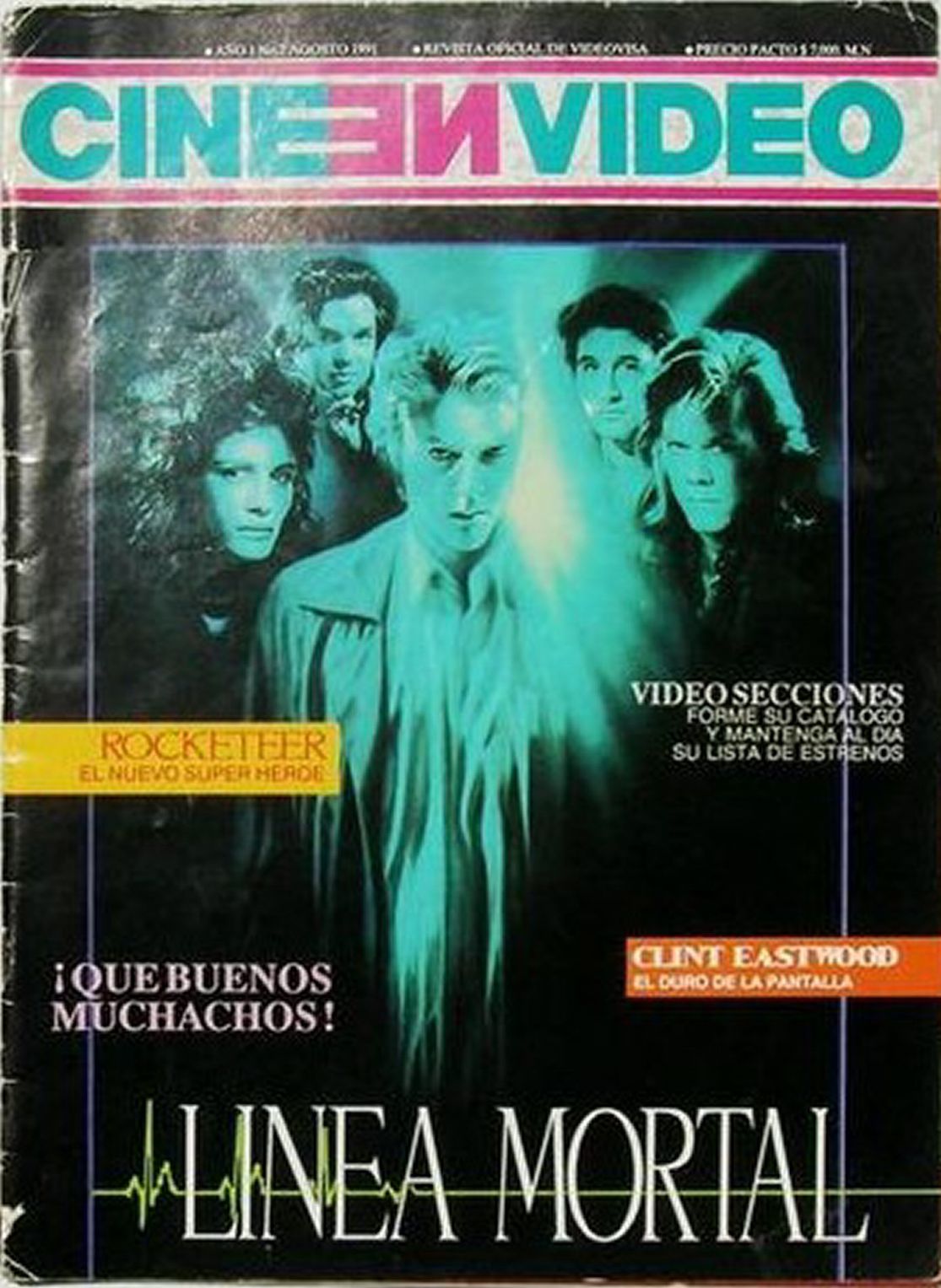 CINE EN VIDEO magazine side cover Issue 2  August 1991
