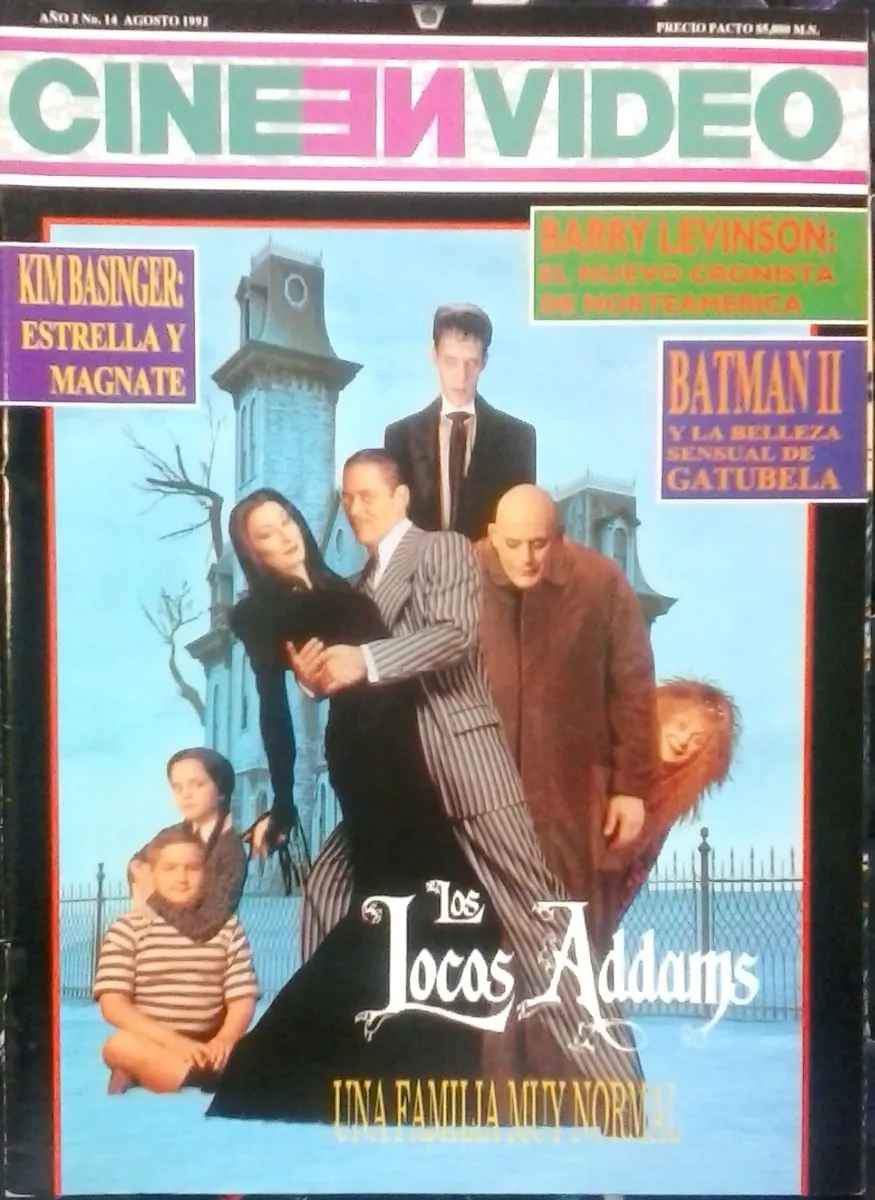 CINE EN VIDEO magazine side cover Issue 14  Vol 2 No  14  August 1992