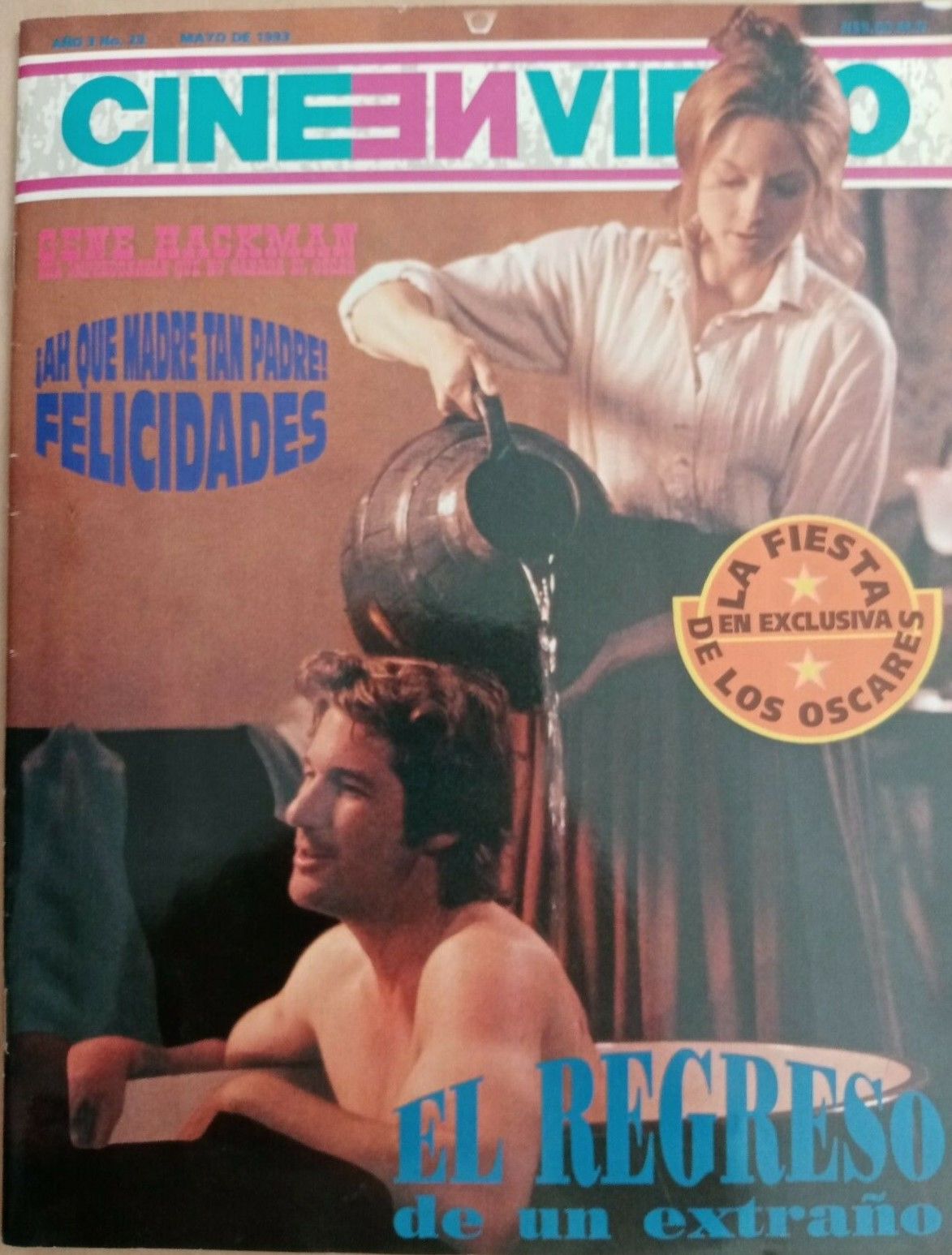 CINE EN VIDEO magazine side cover Issue 23  May 1993