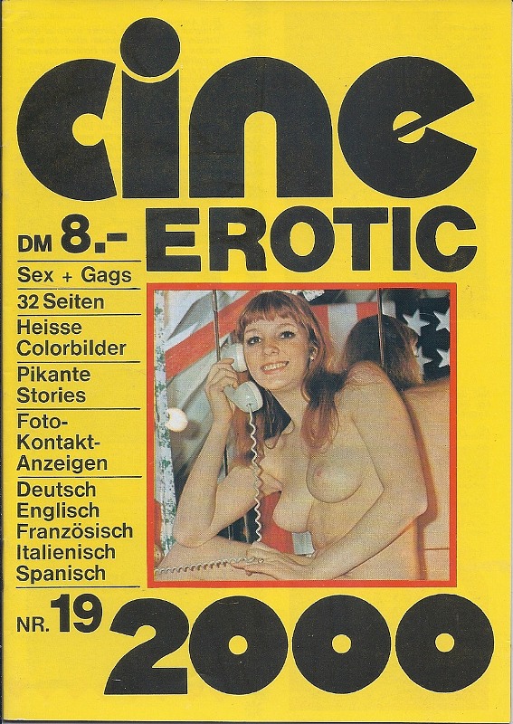 CINE EROTIC 2000 magazine side cover Issue 19   