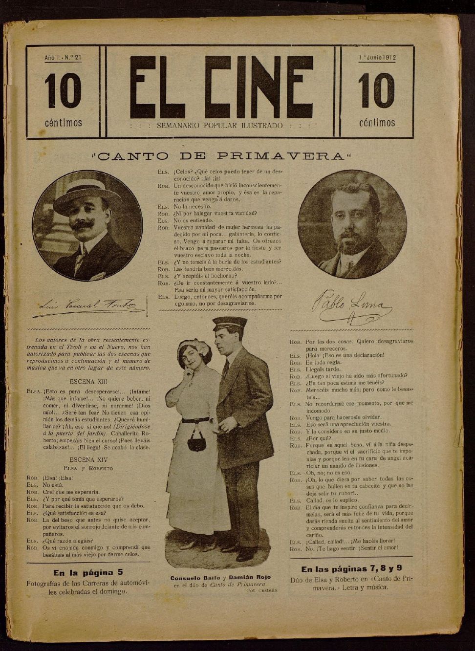 CINE | EL magazine side cover Issue 21 1 June 1912