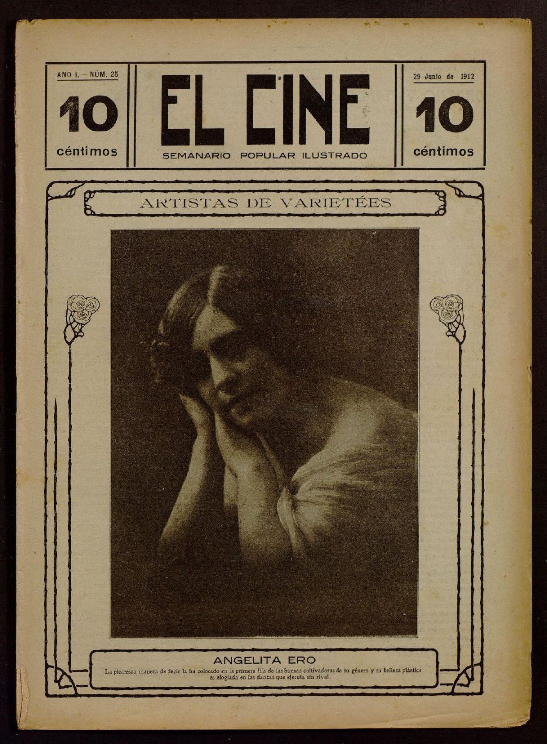 CINE | EL magazine side cover Issue 25 29 June 1912