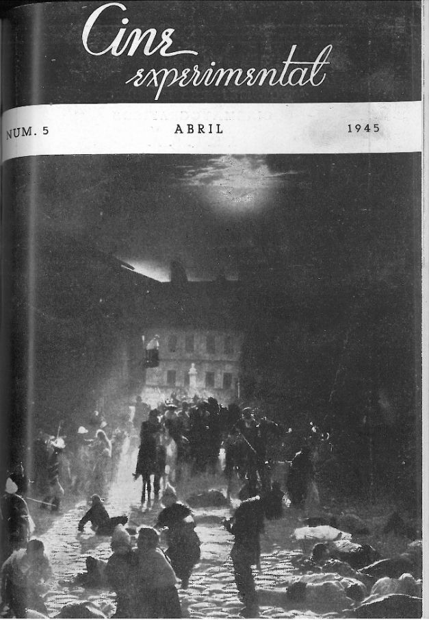 CINE EXPERIMENTAL magazine side cover Issue 5  April 1945