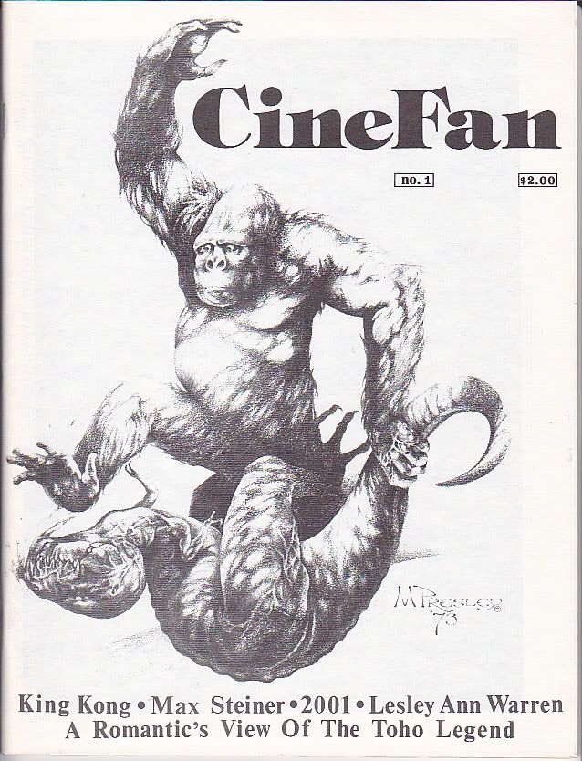 CINEFAN magazine side cover Issue 1 July 1974