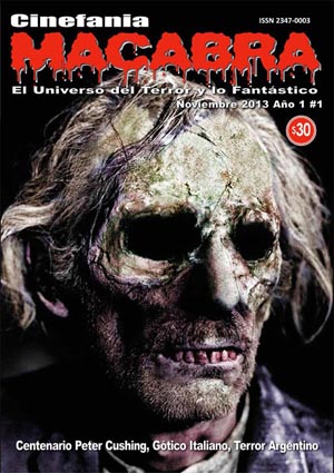 CINEFANIA MACABRA magazine side cover Issue 1 November 2013