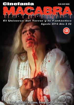 CINEFANIA MACABRA magazine side cover Issue 2 August 2014