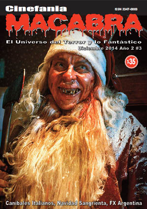 CINEFANIA MACABRA magazine side cover Issue 3 December 2014