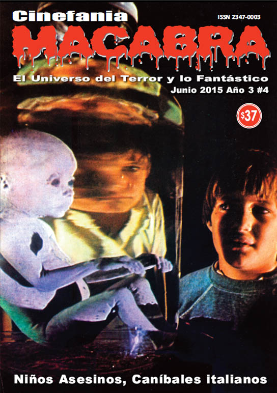 CINEFANIA MACABRA magazine side cover Issue 4 June 2015
