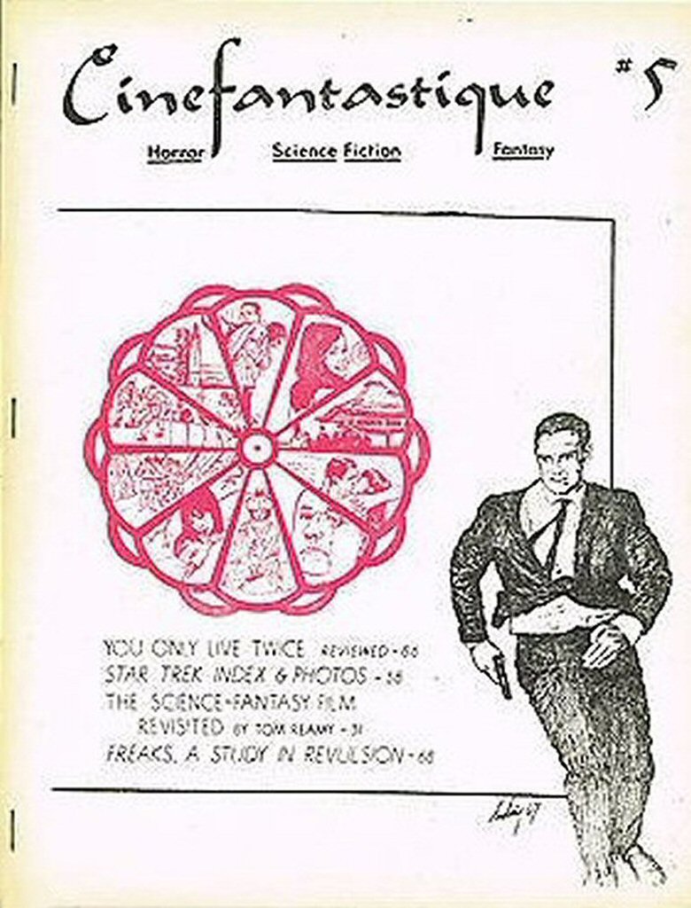 CINEFANTASTIQUE (60s) magazine side cover Issue 5 30 July 1967
