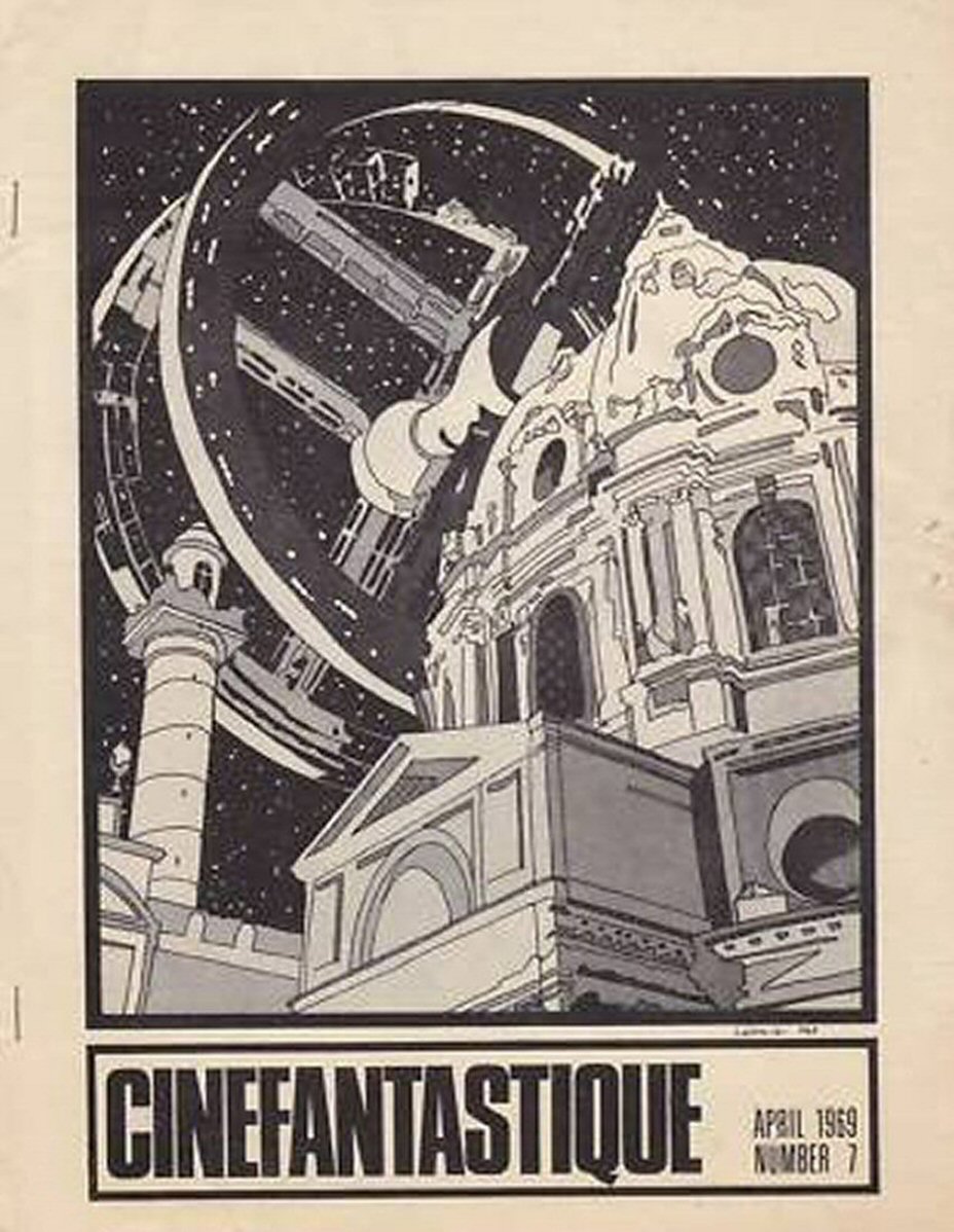 CINEFANTASTIQUE (60s) magazine side cover Issue 7 April 1969