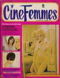 CINE FEMMES magazine side cover Issue 1 January-March 1966