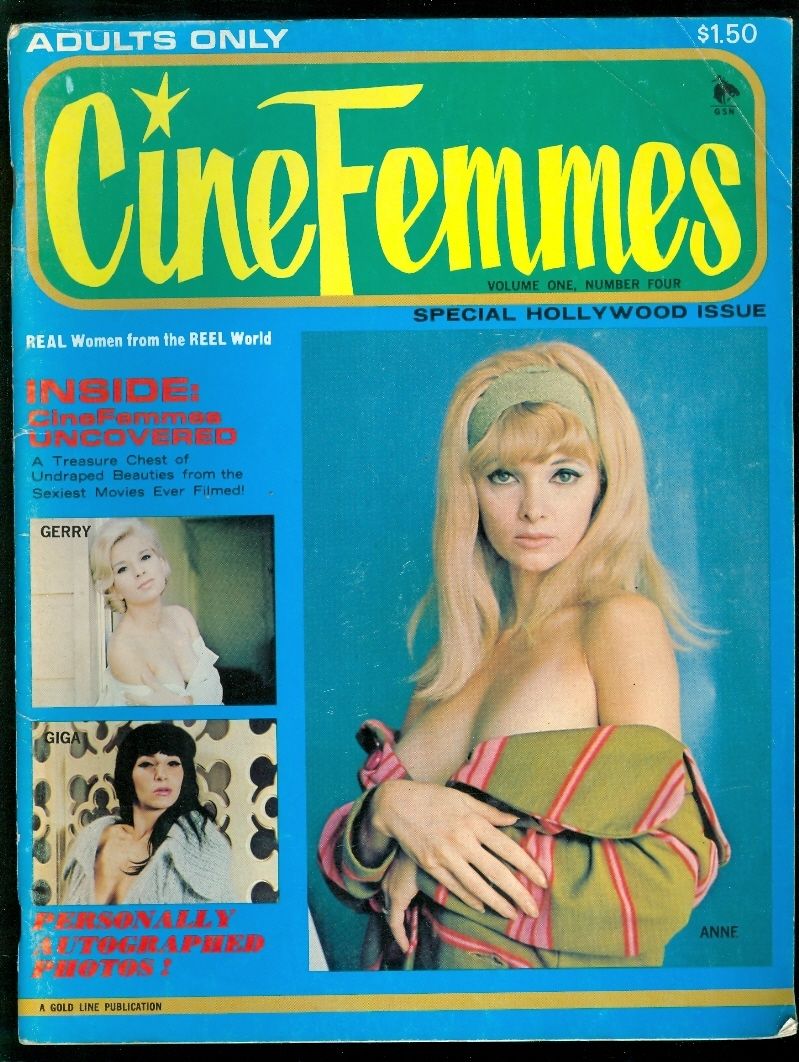 CINE FEMMES magazine side cover Issue 4 August/October 1966