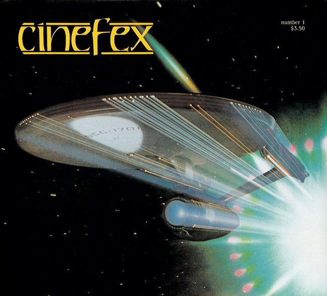 CINEFEX magazine side cover Issue 1  1980