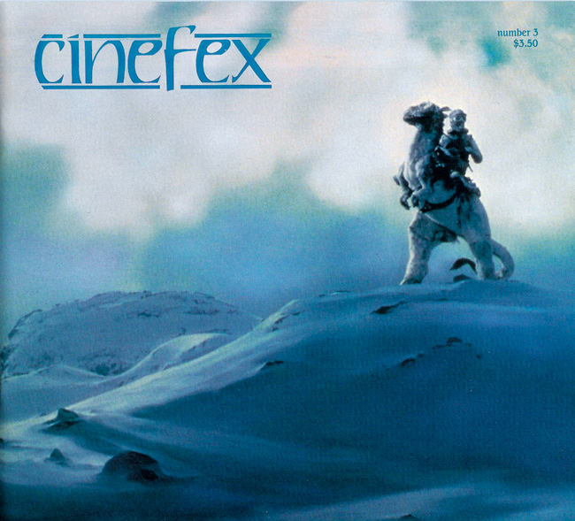 CINEFEX magazine side cover Issue 3  1980