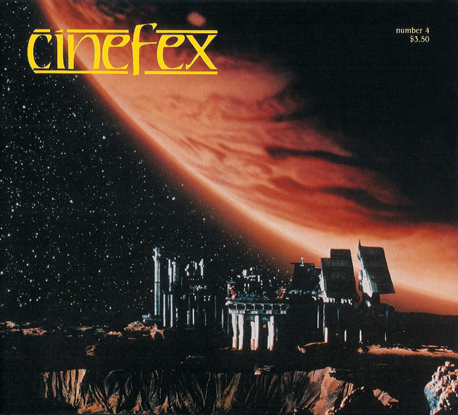 CINEFEX magazine side cover Issue 4  1980