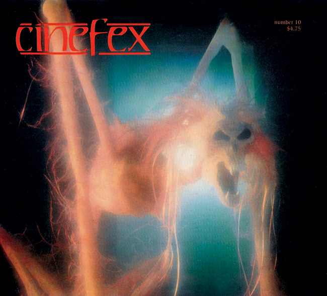 CINEFEX magazine side cover Issue 10  1982