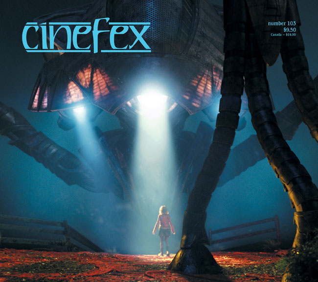 CINEFEX magazine side cover Issue 103 October/November/December 2005